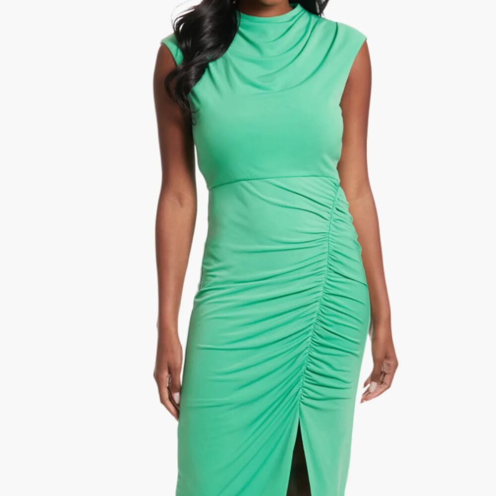 London Times Mock Neck Sleeveless Dress Size 4